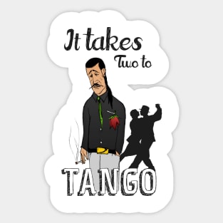 It takes two to tango Sticker